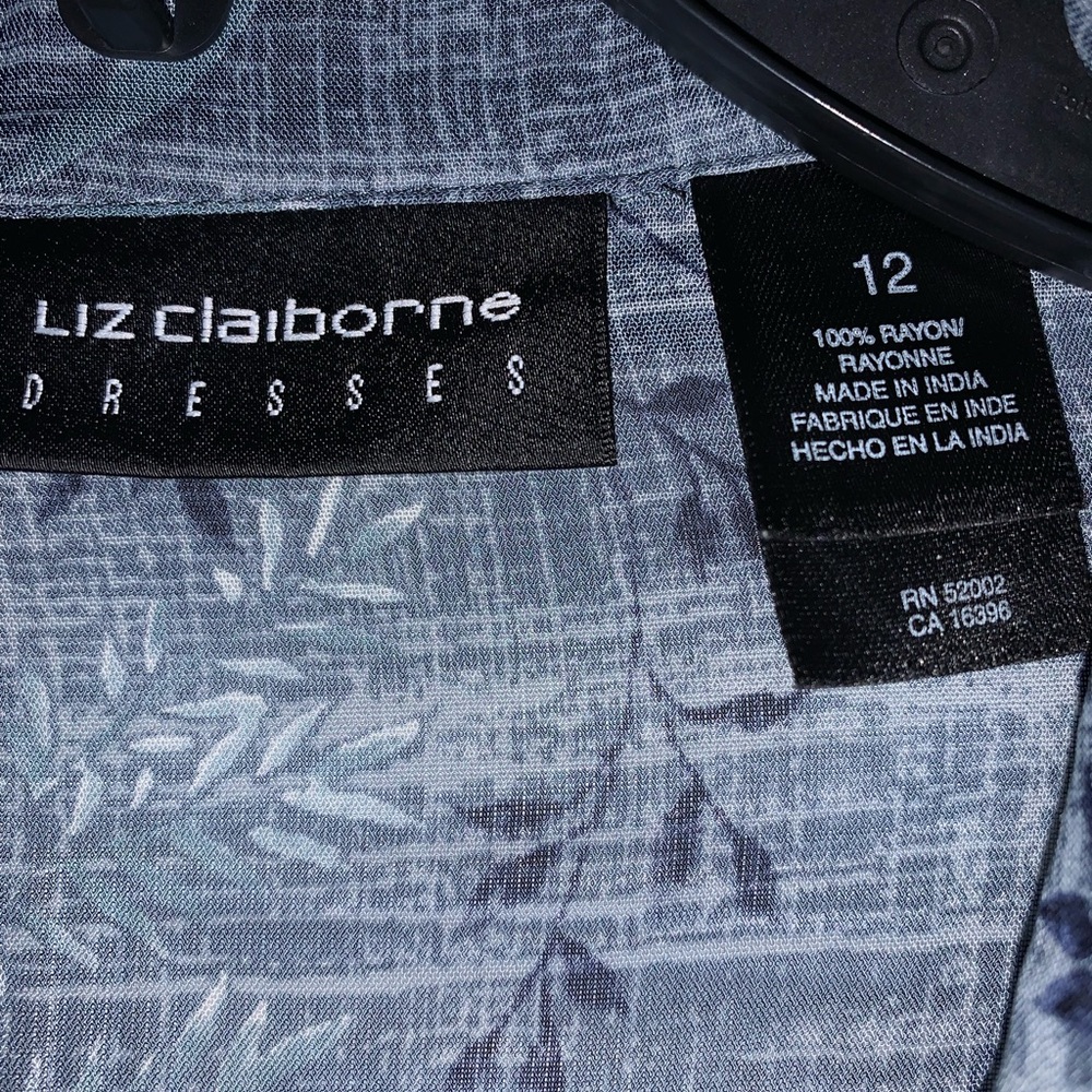 NWOT, 2 Piece Liz Claiborne Blue, Top & Dress, Size 12 - Picture 7 of 8